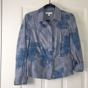Coldwater Creek, Long Sleeve, Linen Jacket, P6.